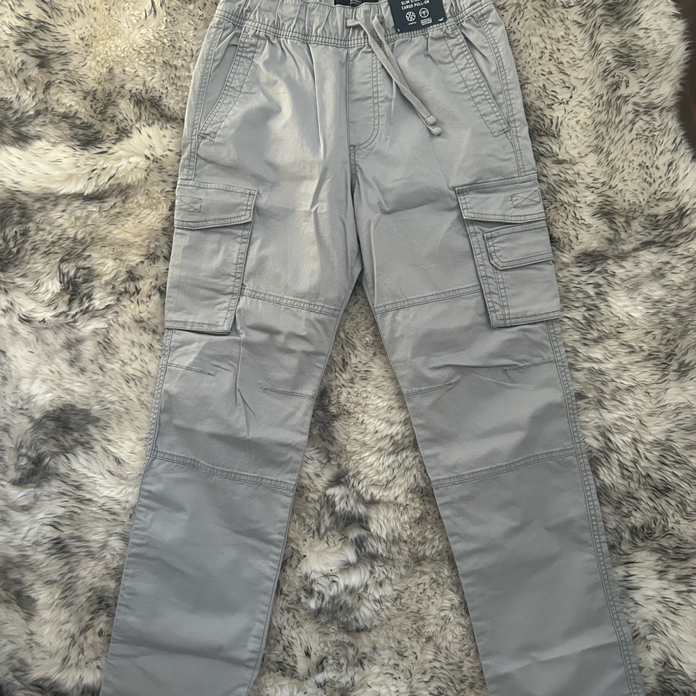 Hollister Men's Light Gray Cargo Pants